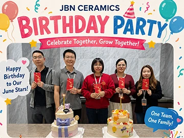 Comemora&ccedil;&atilde;o do anivers&aacute;rio de junho da JBN Ceramics: compartilhando alegria, amizade e esp&iacute;rito de equipe